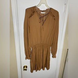 Bronze, Long Sleeve Dress. Sz: Lrg. By Mustard Seed.